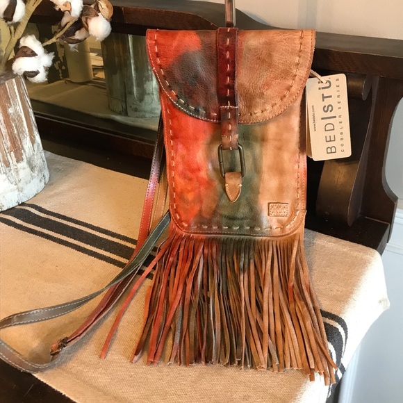 Bed Stu Bags Nwt Bed Stu Leather Sandy Lane Cool Sangria Fringe